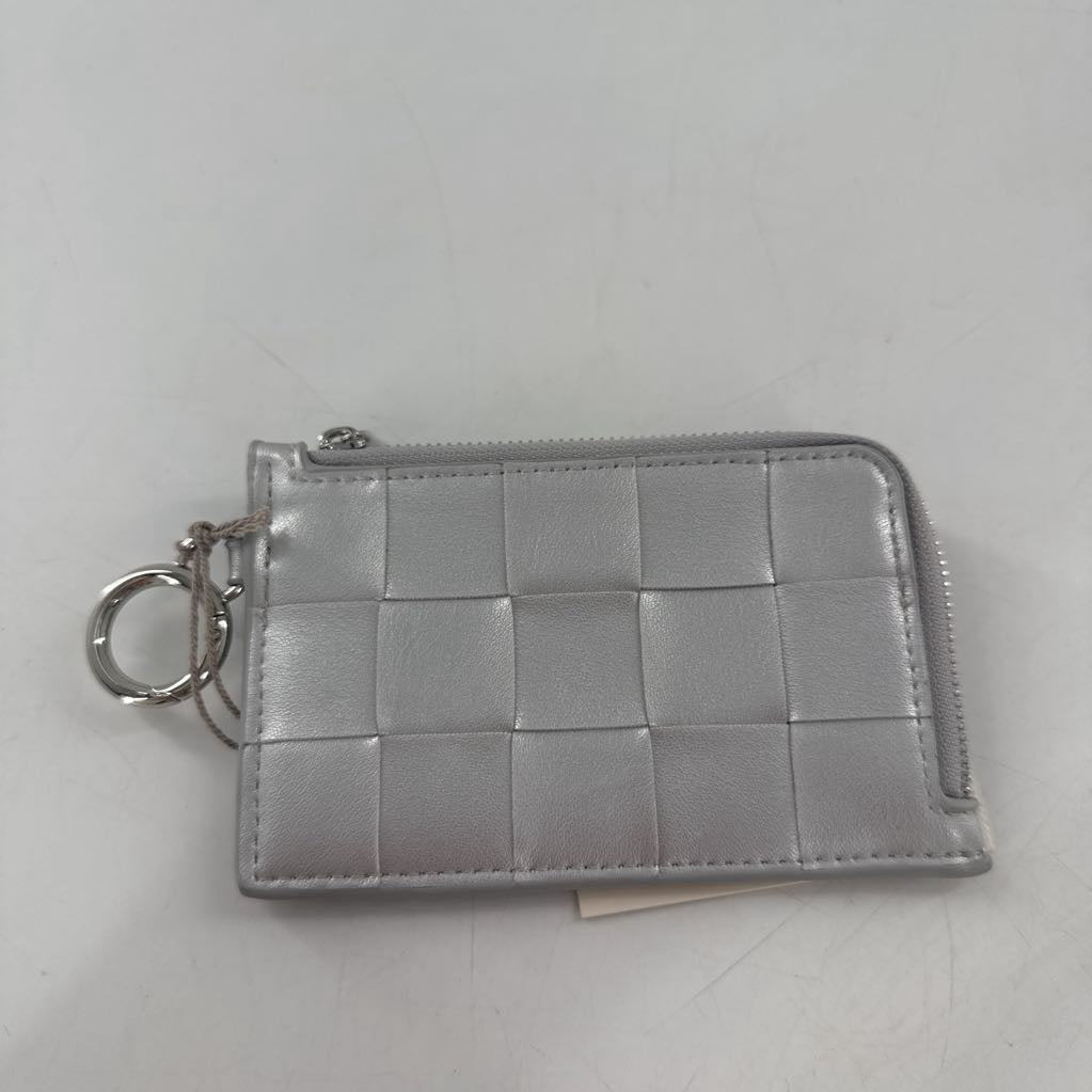 woven vegan leather keychain/wallet