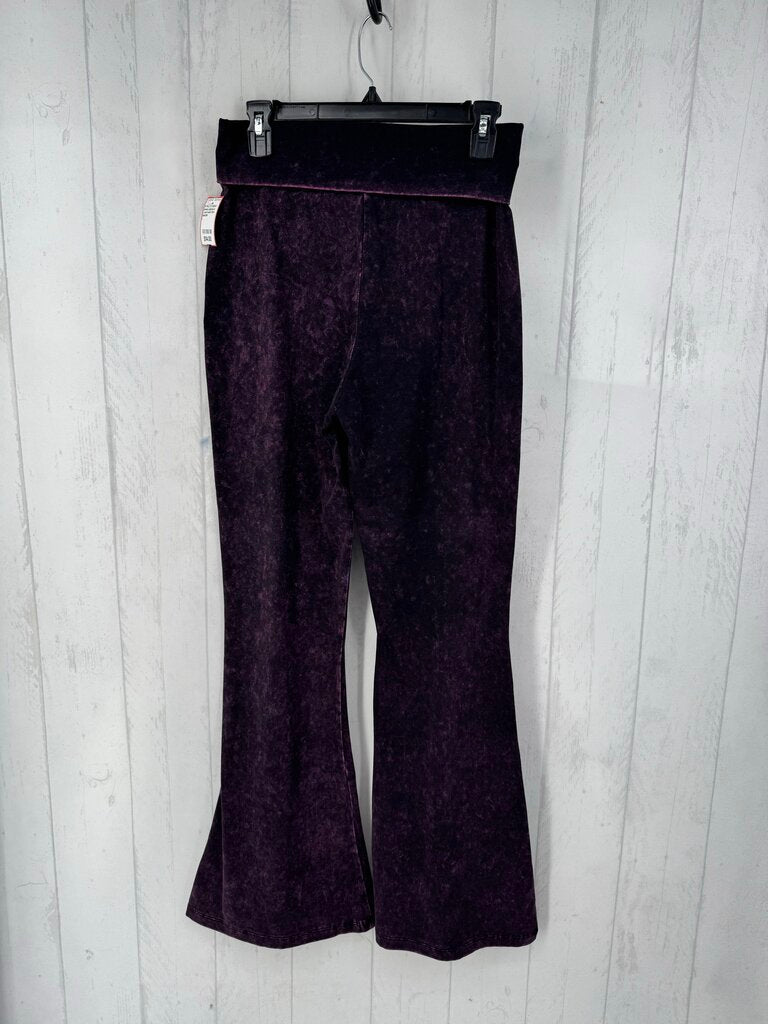 L acid wash flare leggings