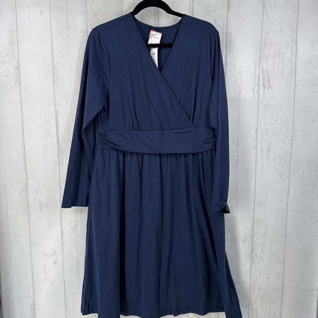 XXL crossover l/s dress