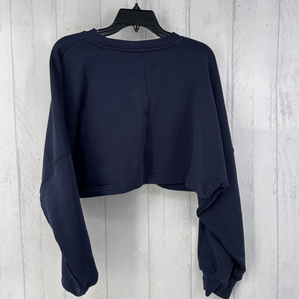 L crewneck cropped sweatshirt