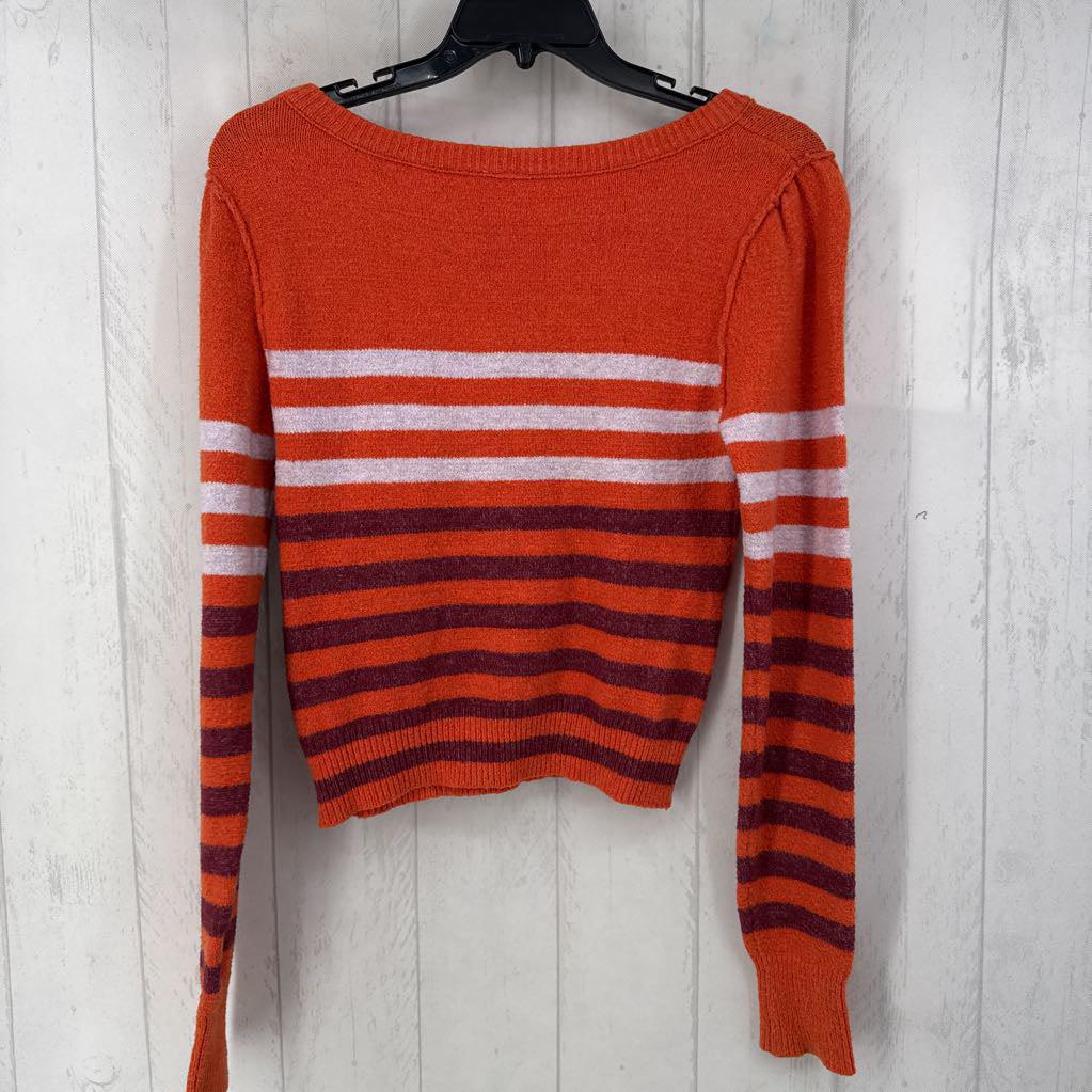 XS striped scoop neck sweater