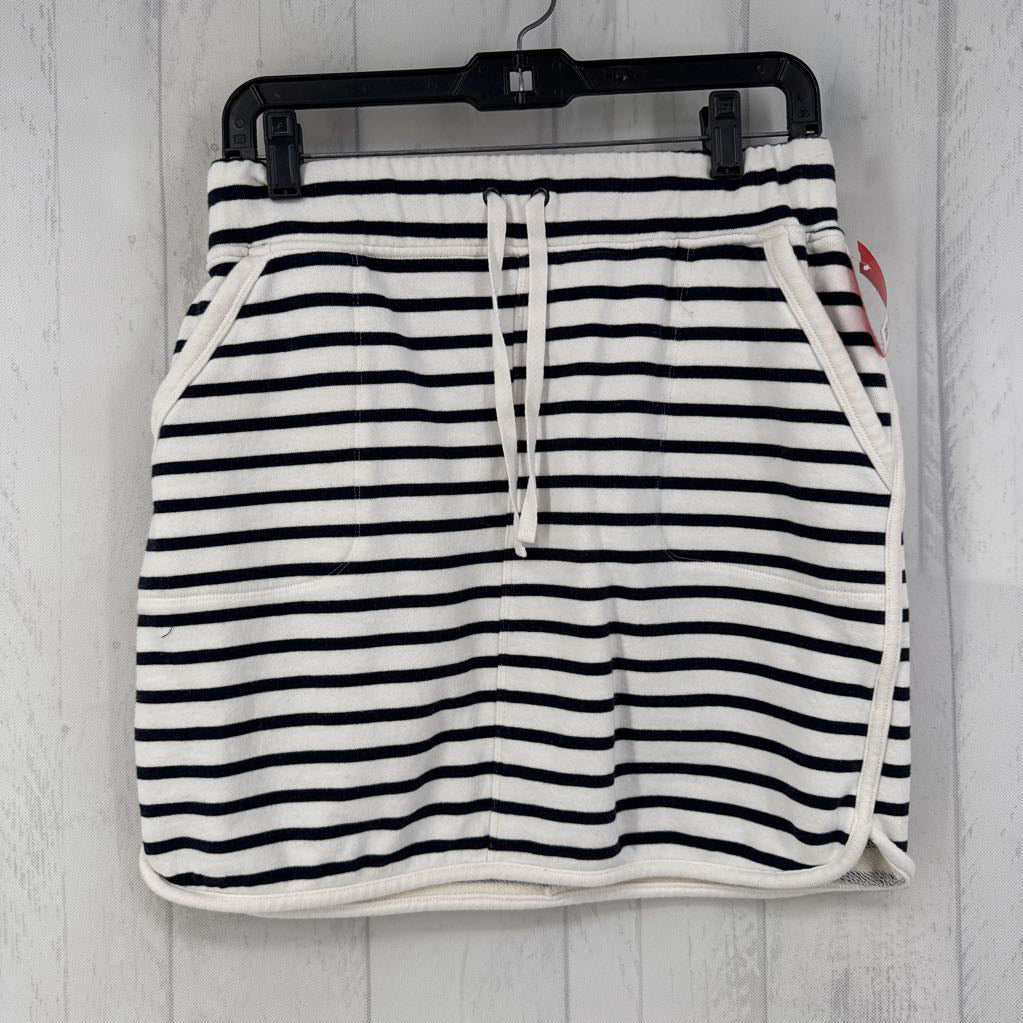 Sp striped pull-on skirt