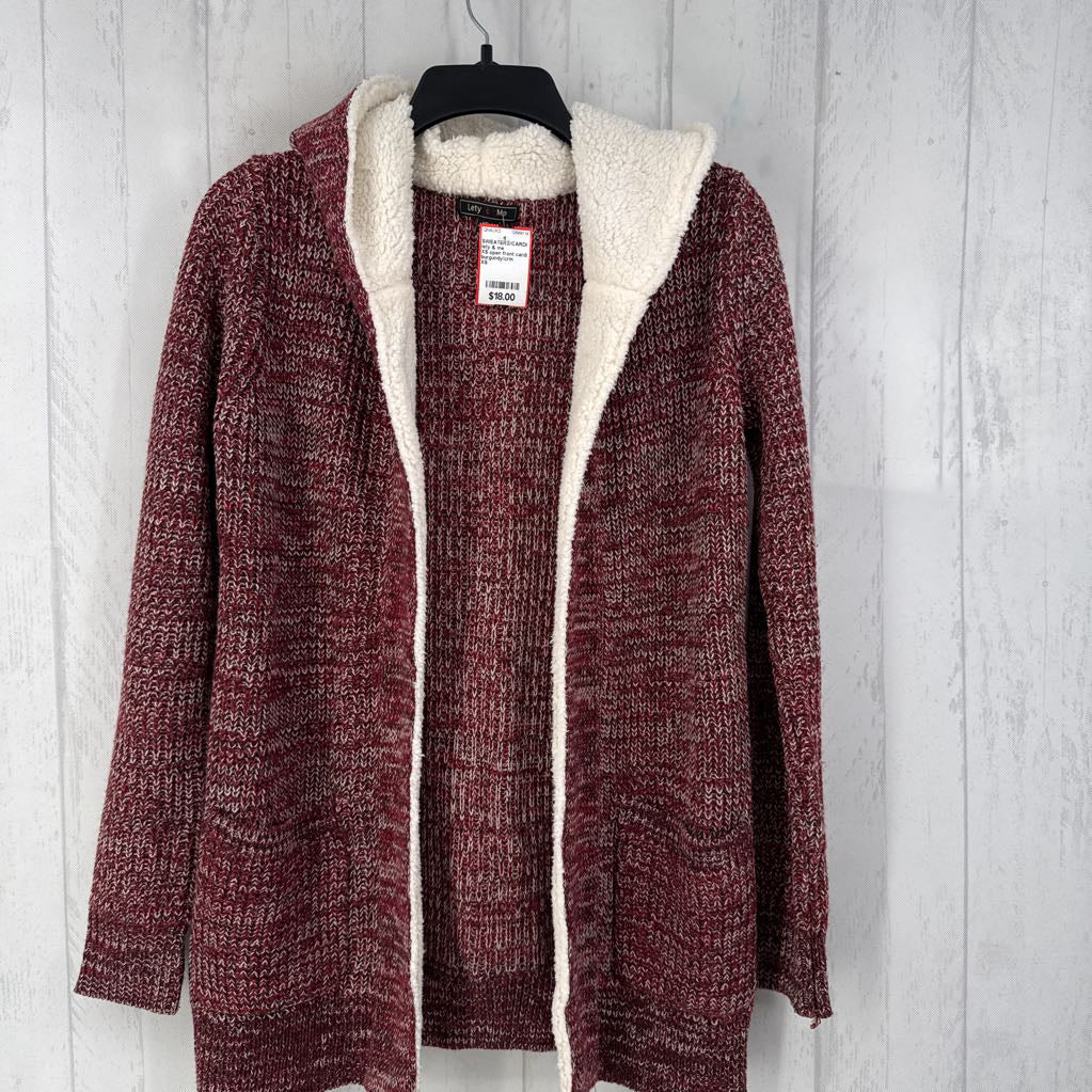 XS open front cardi w/hood