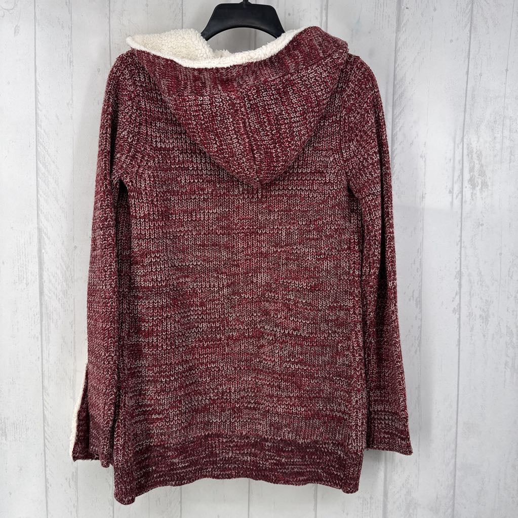 XS open front cardi w/hood