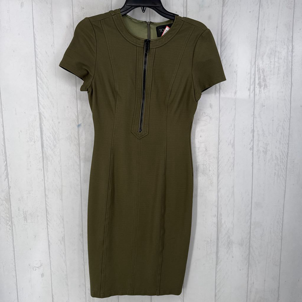 2 quarter-zip s/s dress