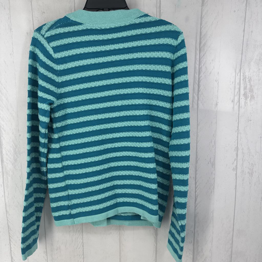 XXS striped button front cardi