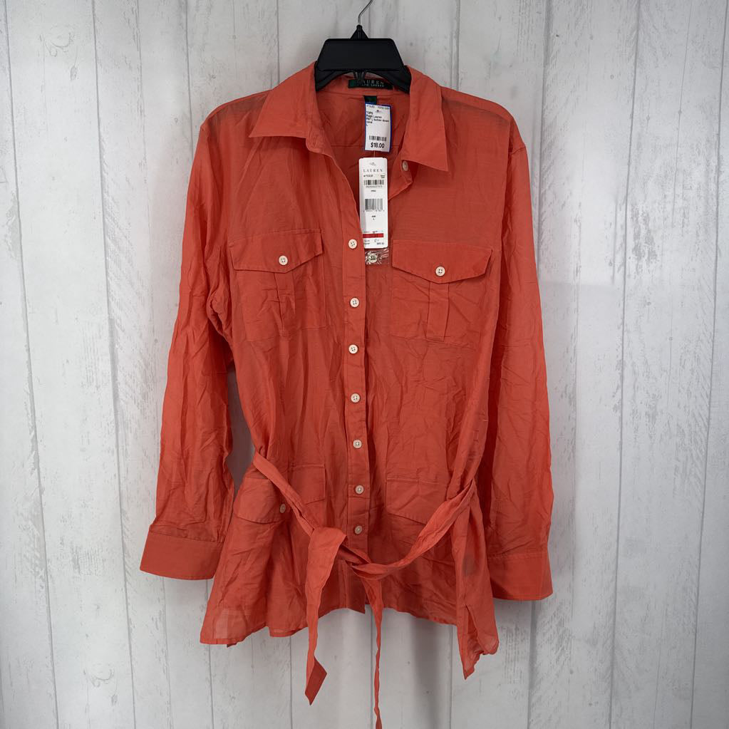 R67 L button down l/s top