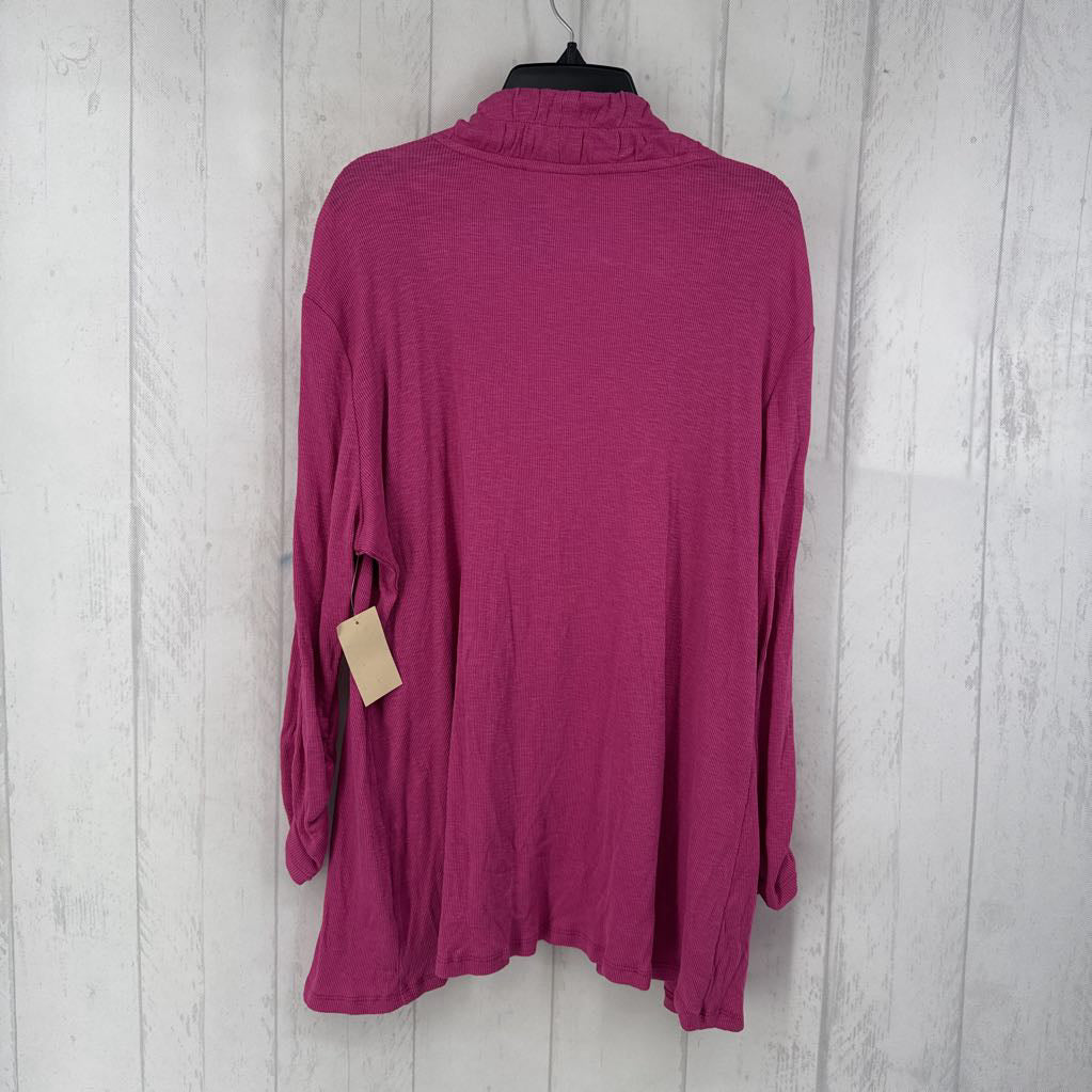 R45 L pleated trim cardi