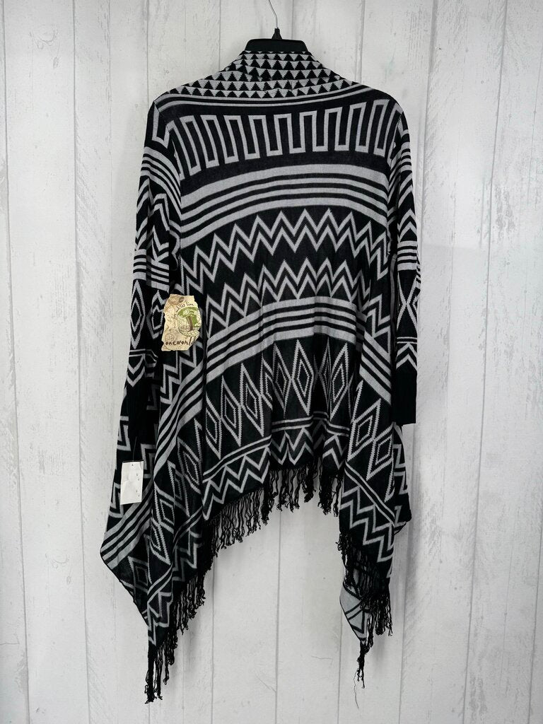 L diamond print cardi