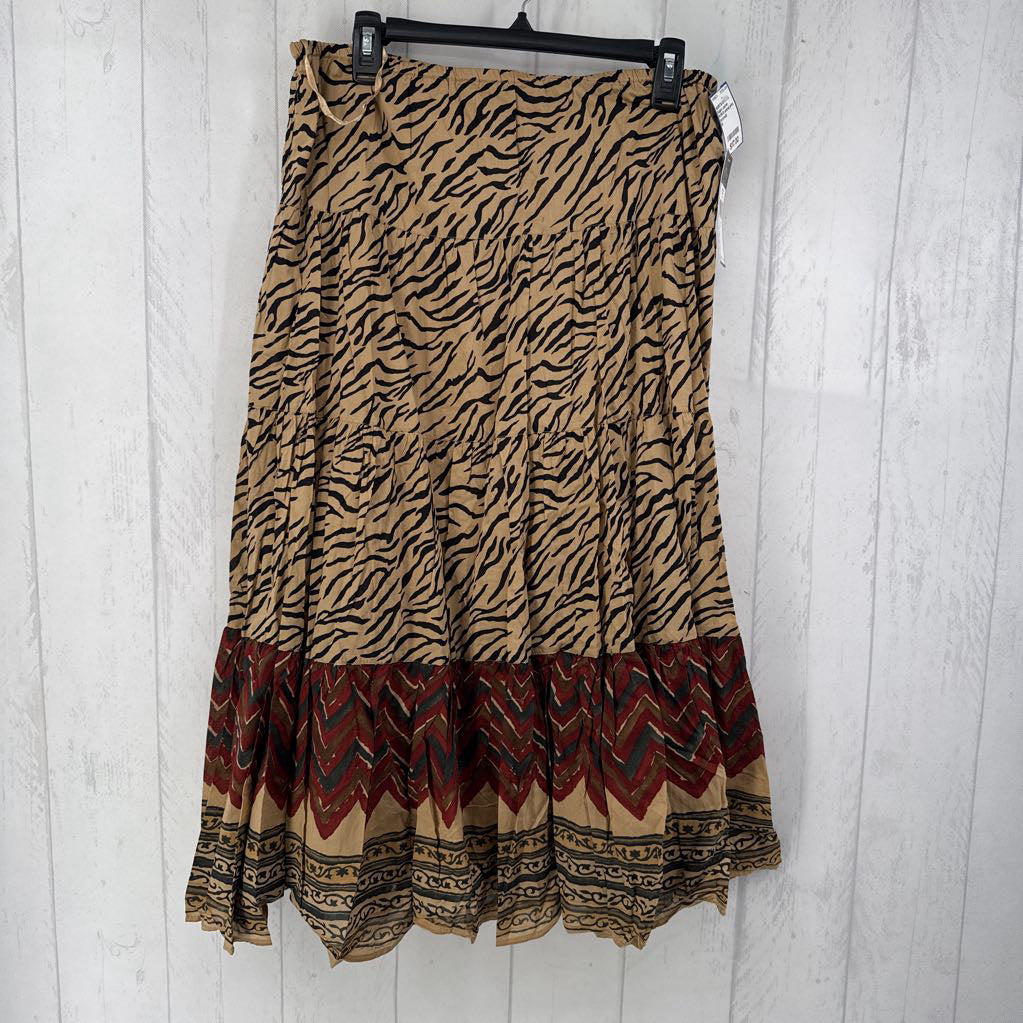 R119 M animal print skirt