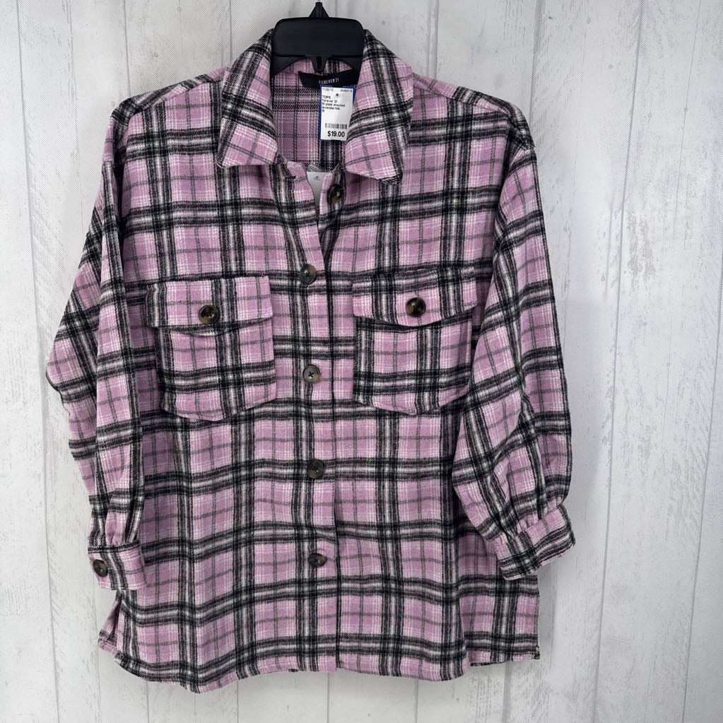 M plaid shacket
