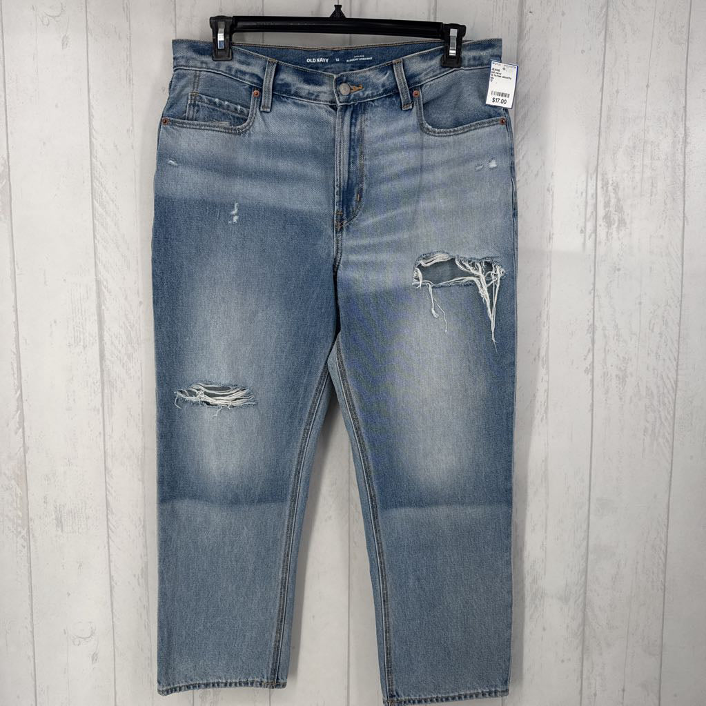 12 hi-rise slouchy straight jean