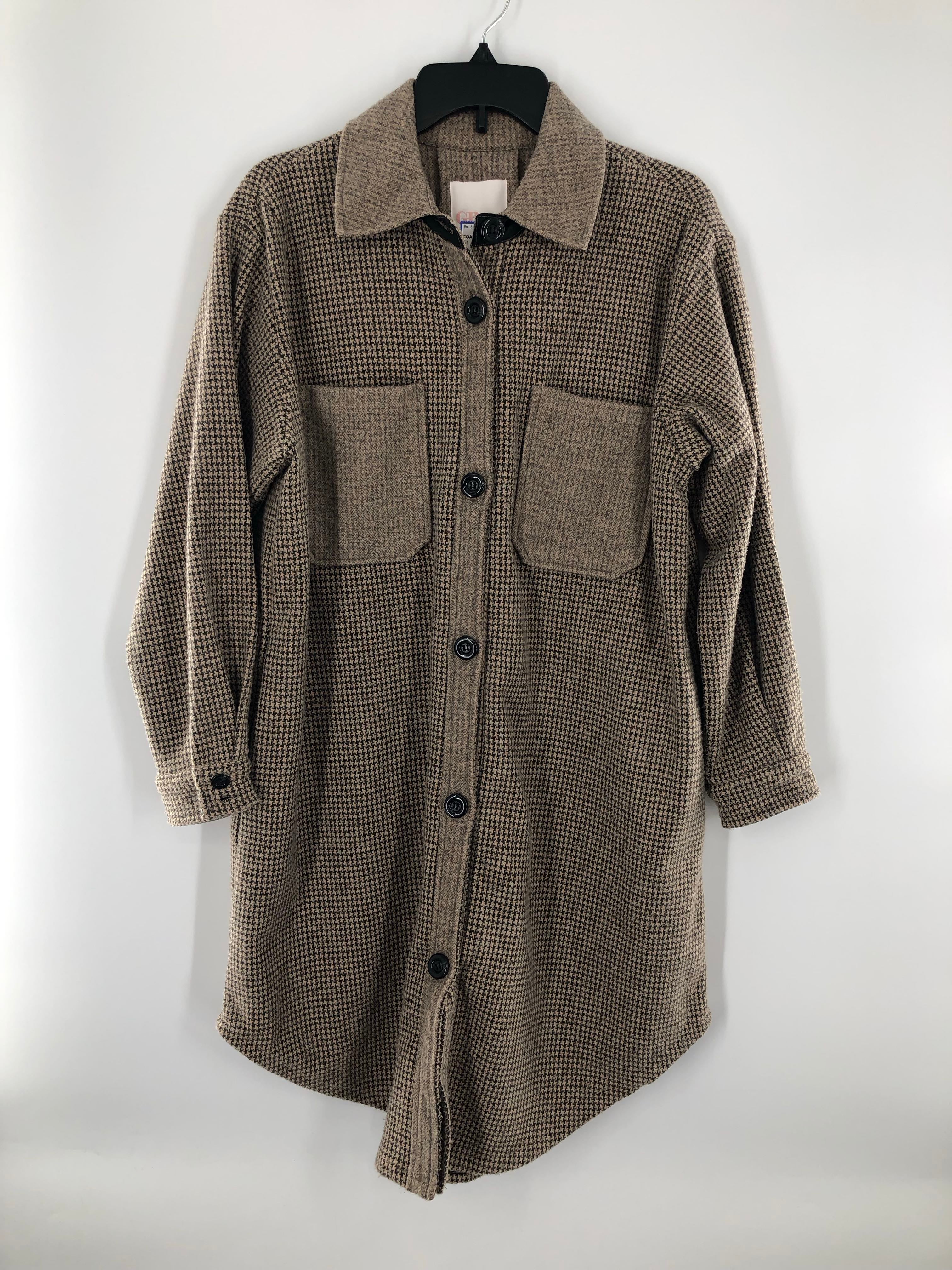 XS houndstooth long jacket