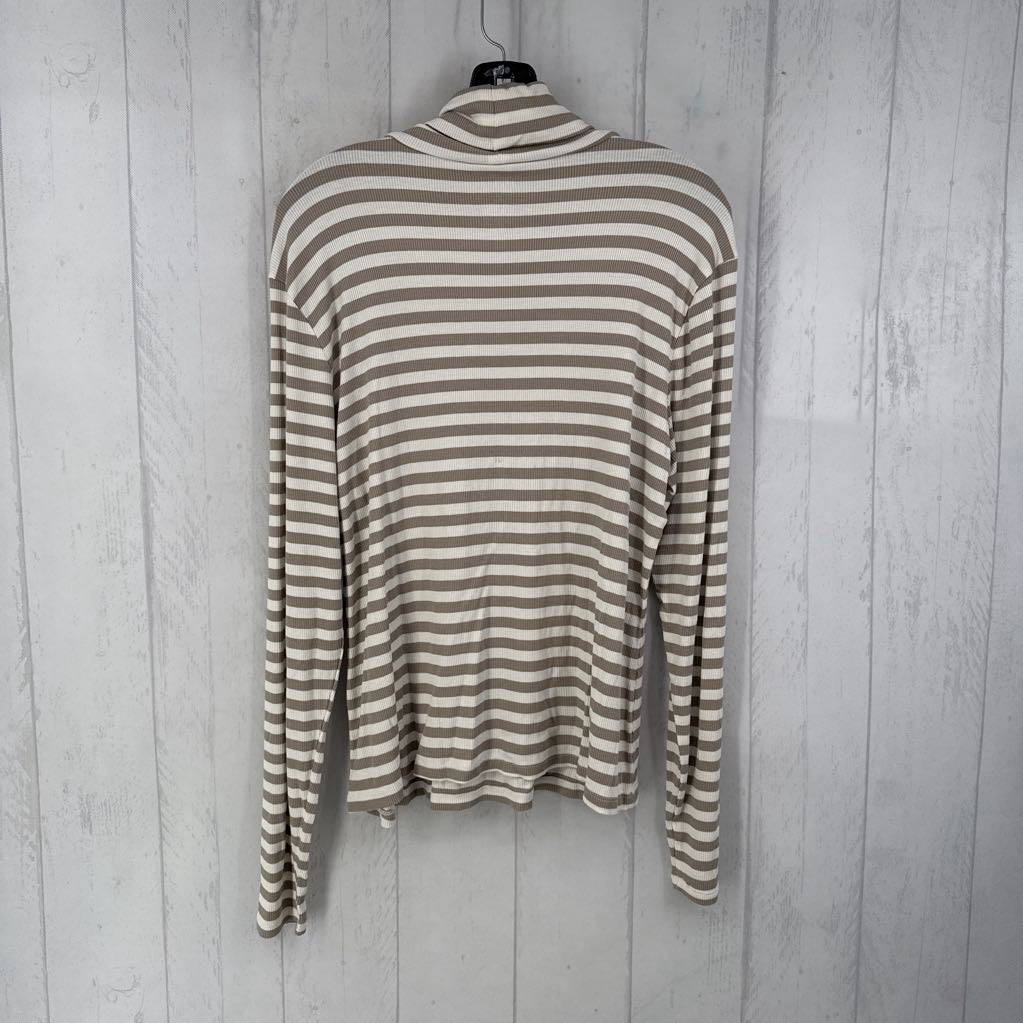 R25 XL ribbed stripel/s t-neck