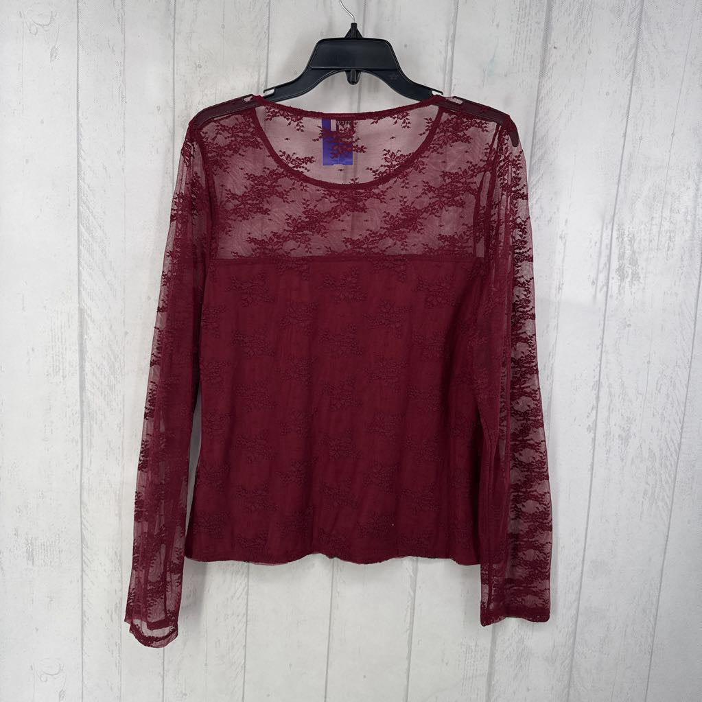 R70 XL lace l/s top