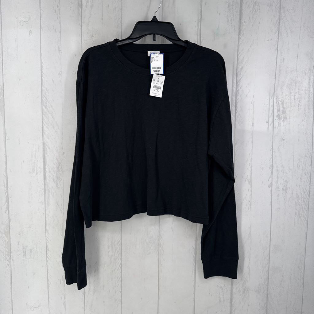 R40 XL crop crewneck l/s tee