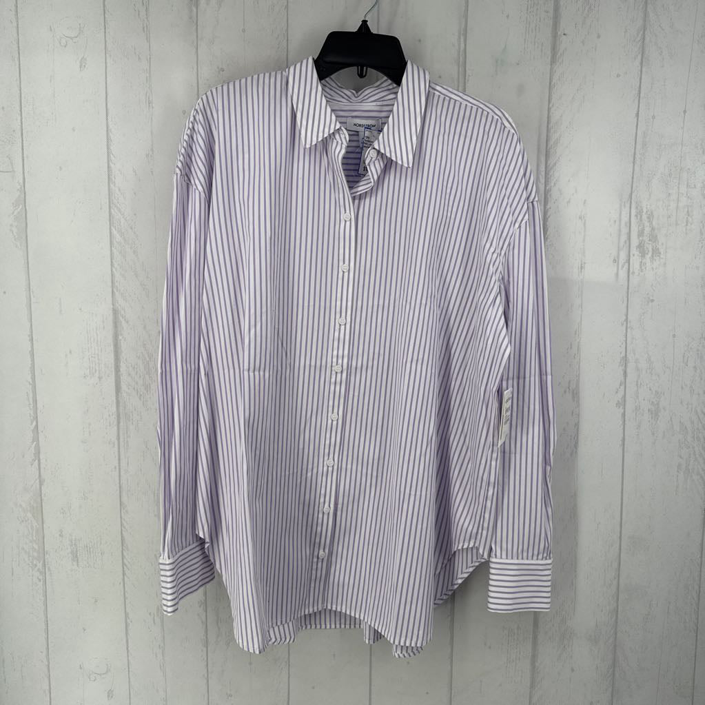 R40 L striped button down l/s top