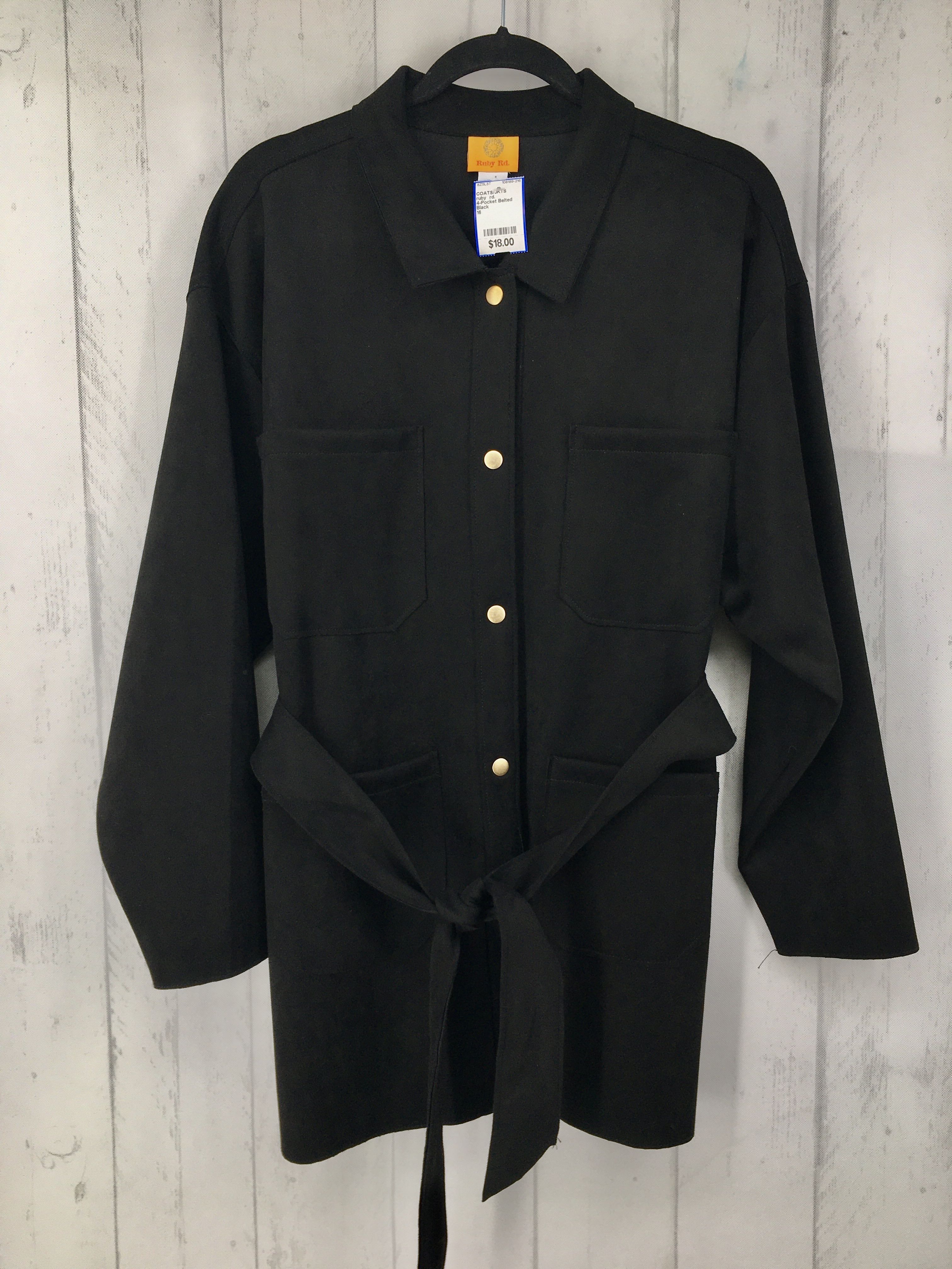 4-Pocket Belted Snap Jacket