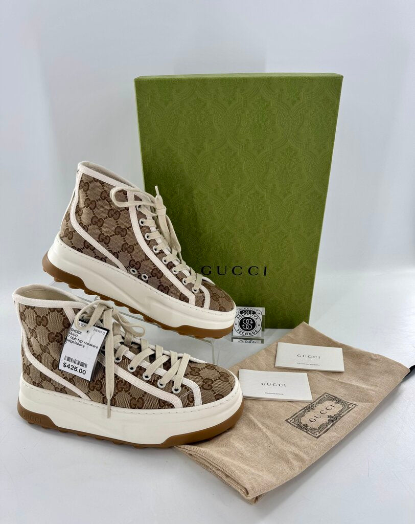 Gucci Tennis 1977 High-Top Canvas Sneakers