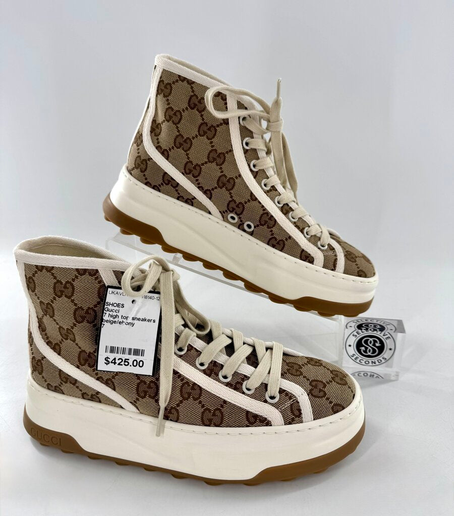 Gucci Tennis 1977 High-Top Canvas Sneakers