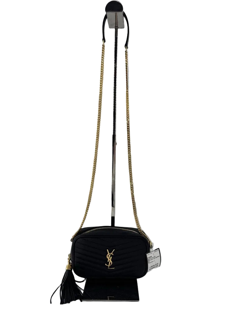 Saint Laurent Mini Lou Chevron-Quilted Leather Camera Bag