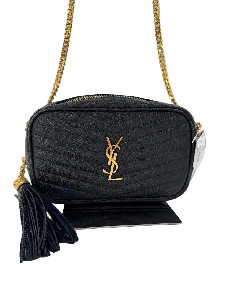 Saint Laurent Mini Lou Chevron-Quilted Leather Camera Bag