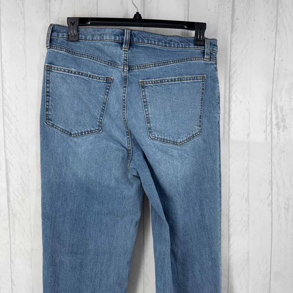 14 hi-rise straight leg jean