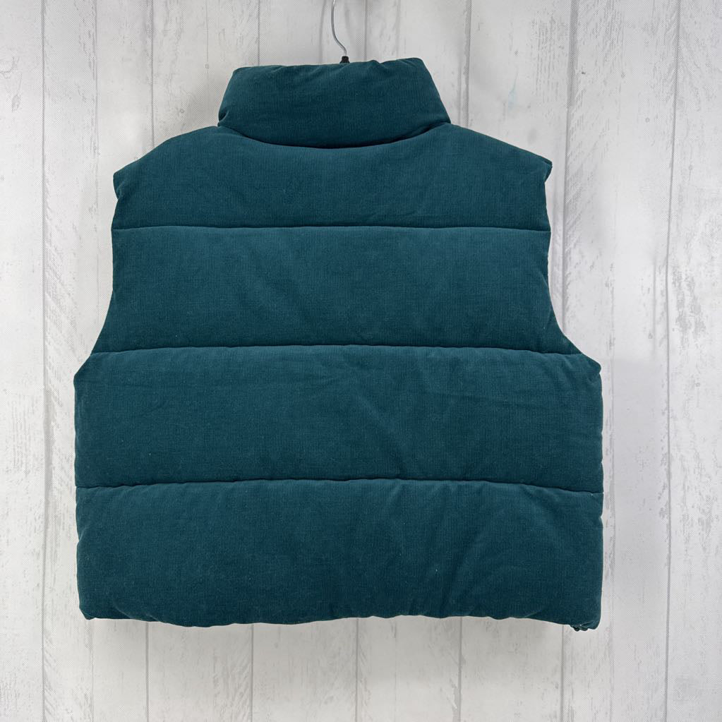L corduroy puffer vest