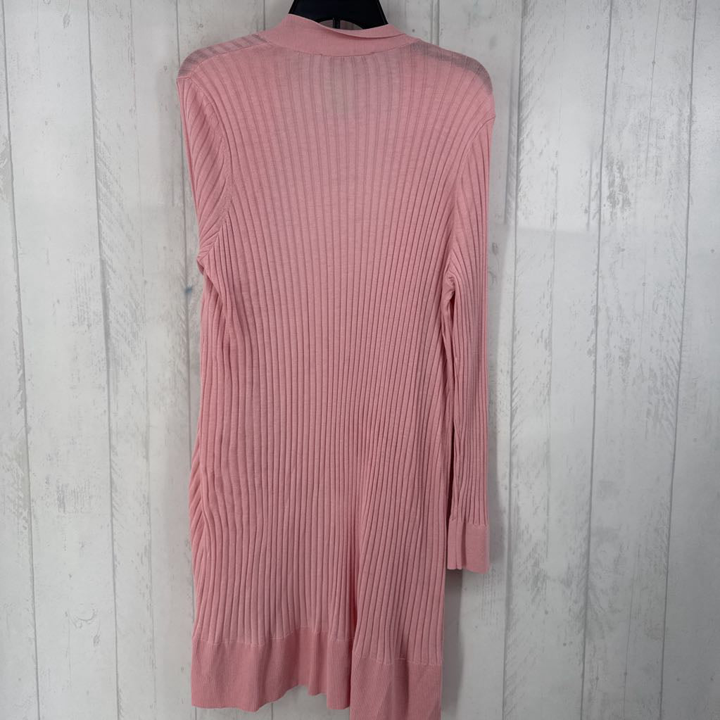 XL l/s ribbed open cardigan