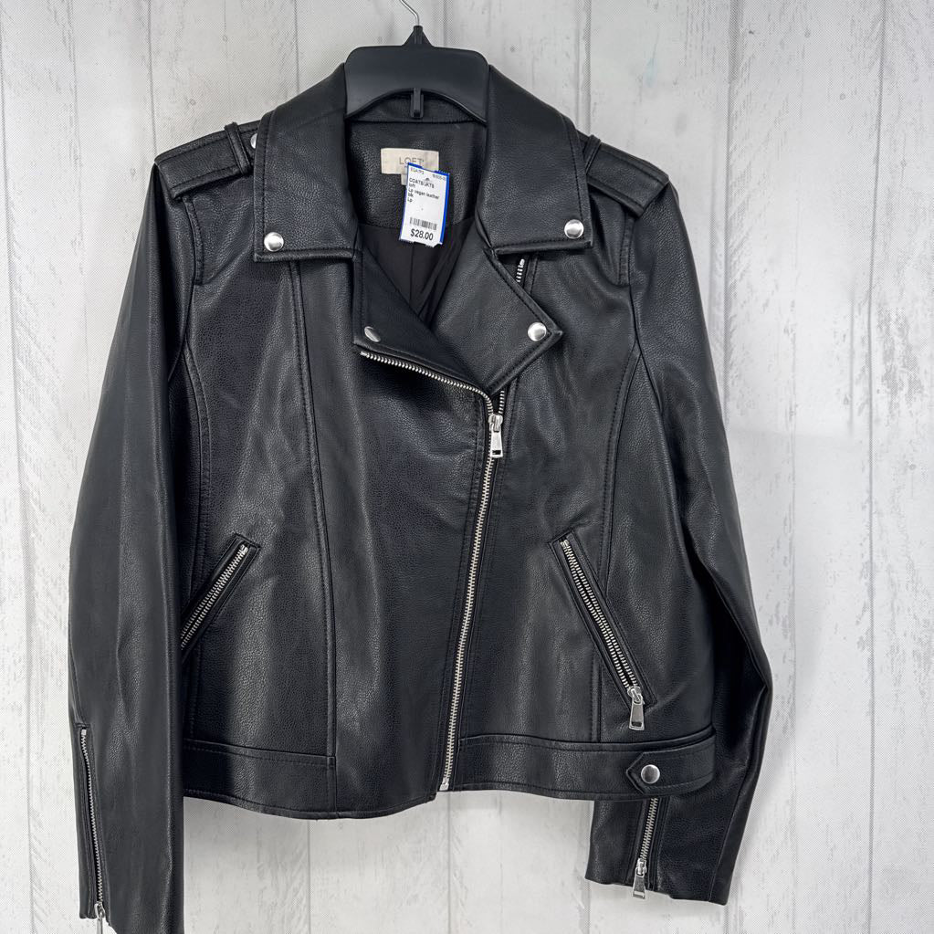 Lp vegan leather moto jacket