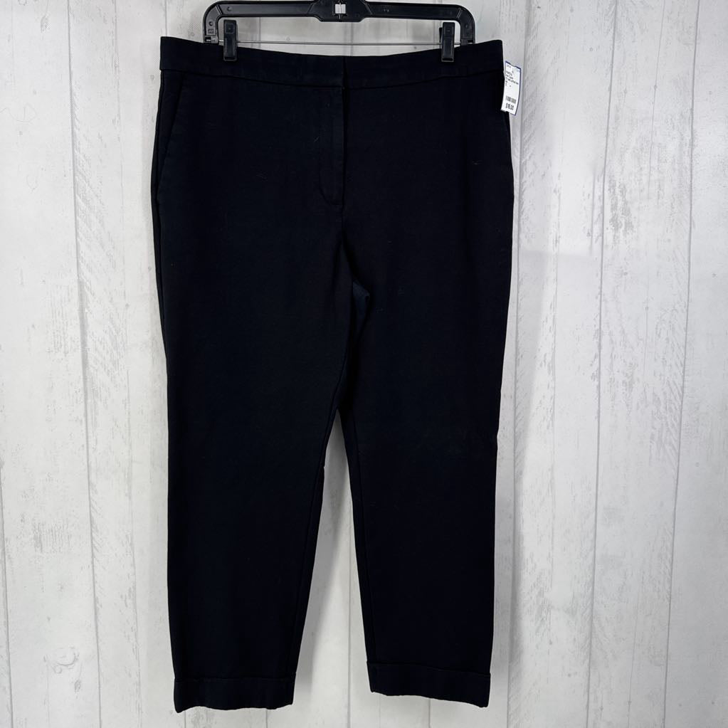 12 twill cuffed hem pant