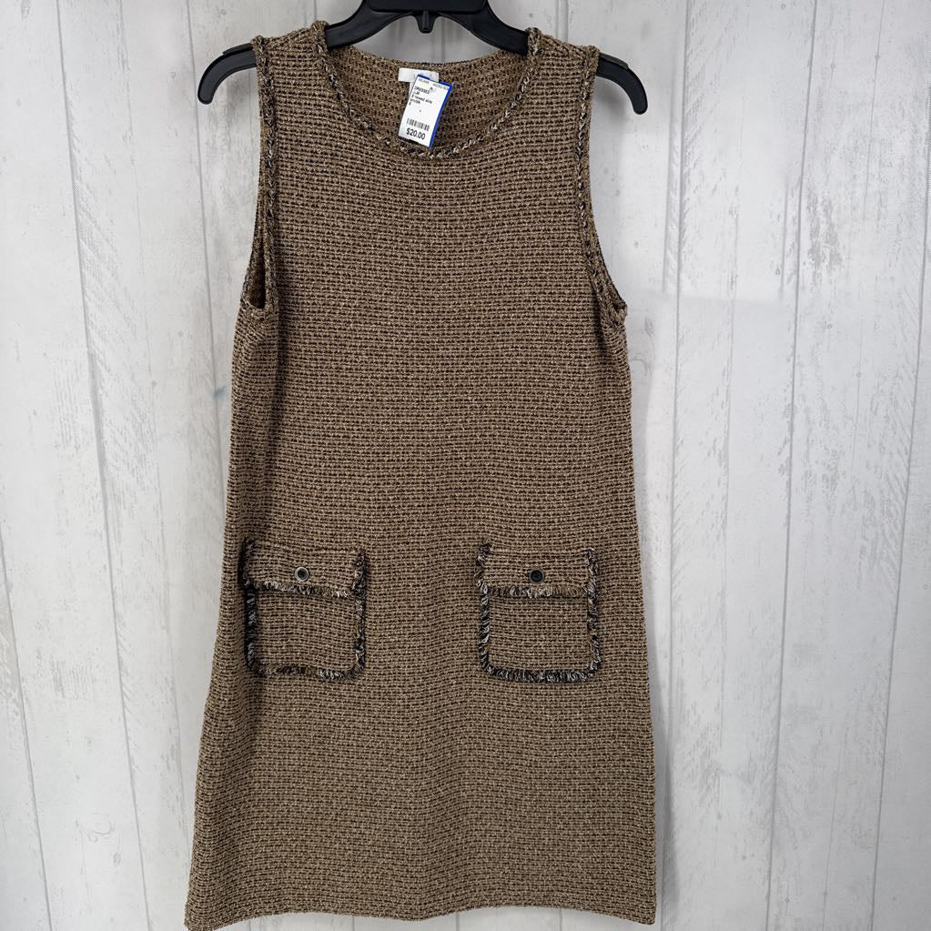 S tweed slvls dress