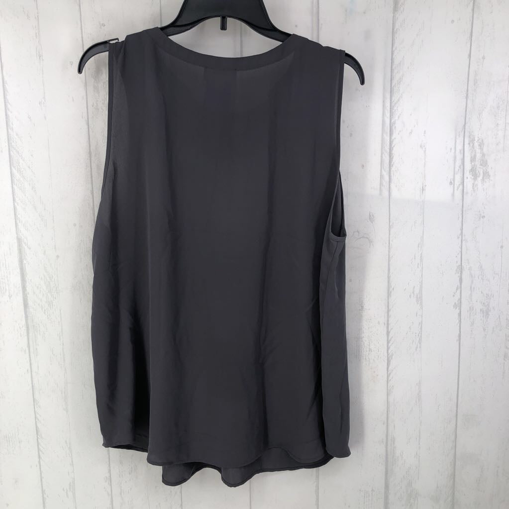 XL gathered neckline gold button cami