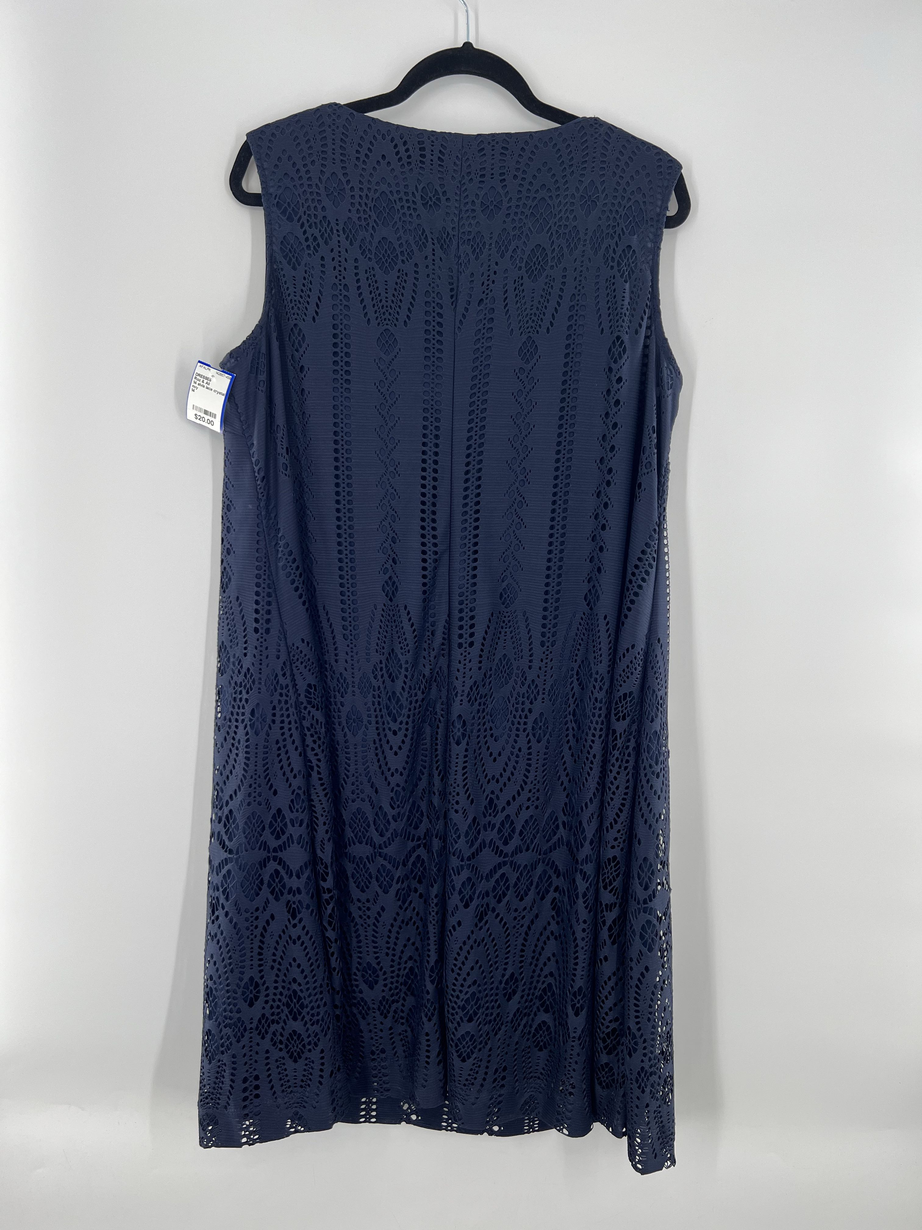 14 slvls lace crystal embelished dress