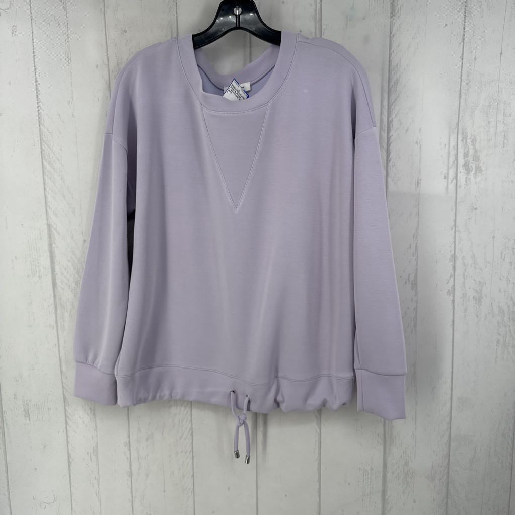 L drawstring waist sweatshirt