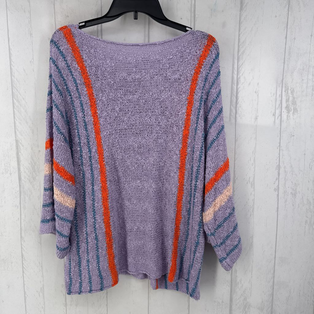 XL loose knit striped sweater