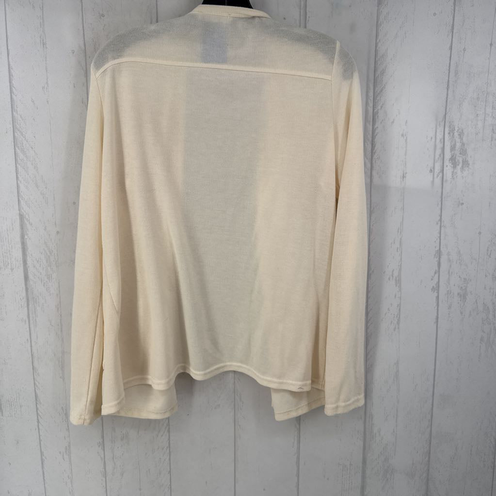 M button down ribbed cardi