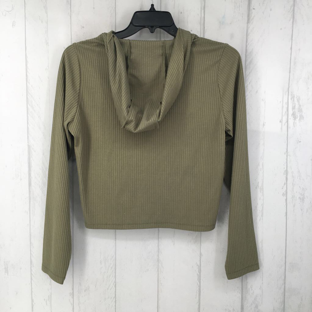 L ribbed 1/2 zip l/s pullover