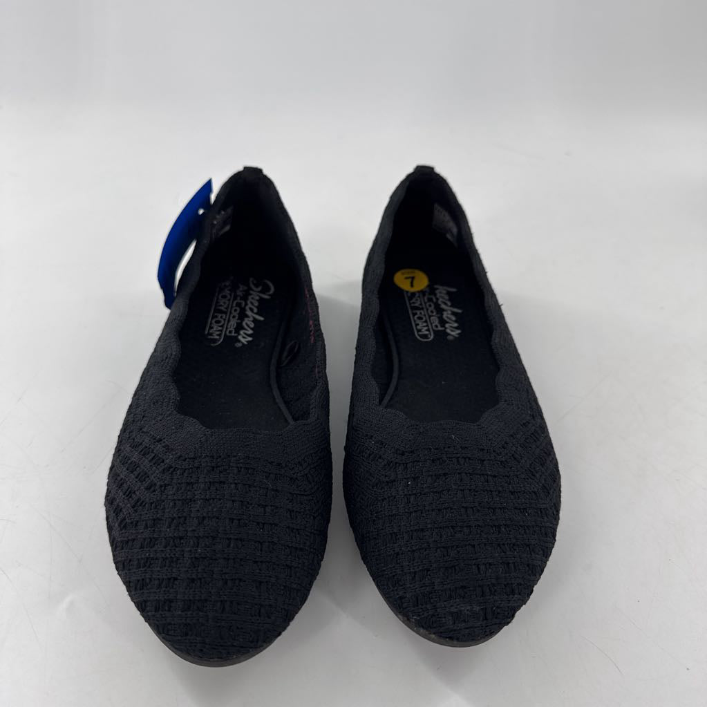 7 knit slip-on flats