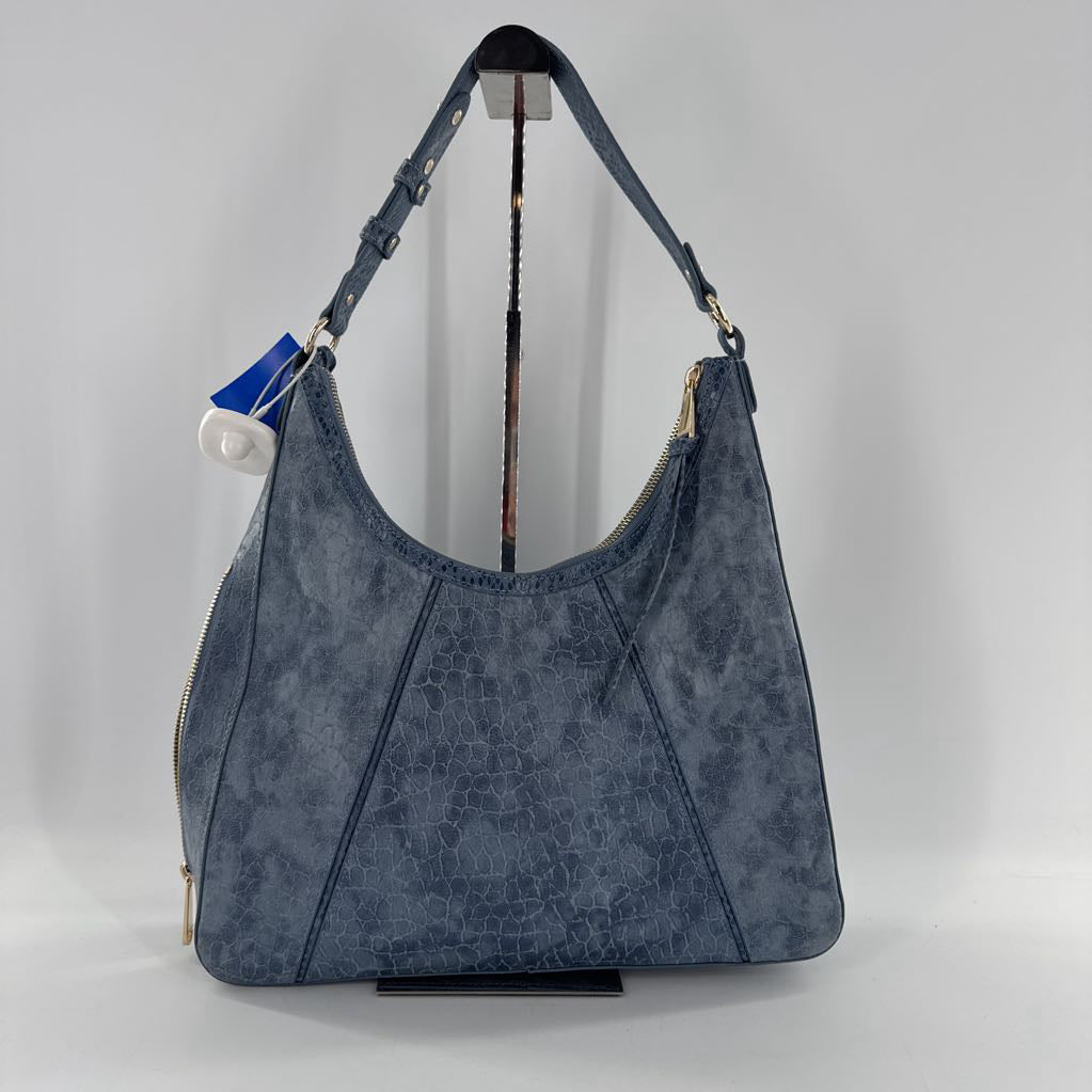 croc embossed shoulder bag w/ dustbag