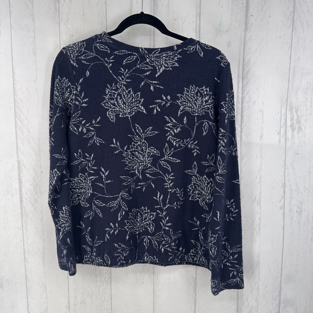 Floral Elastic Waist Pullover