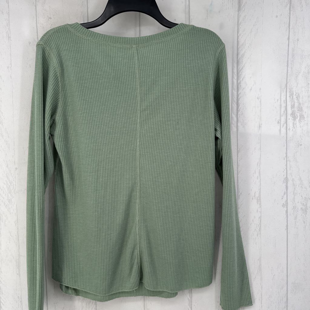 L waffle-knit l/s top