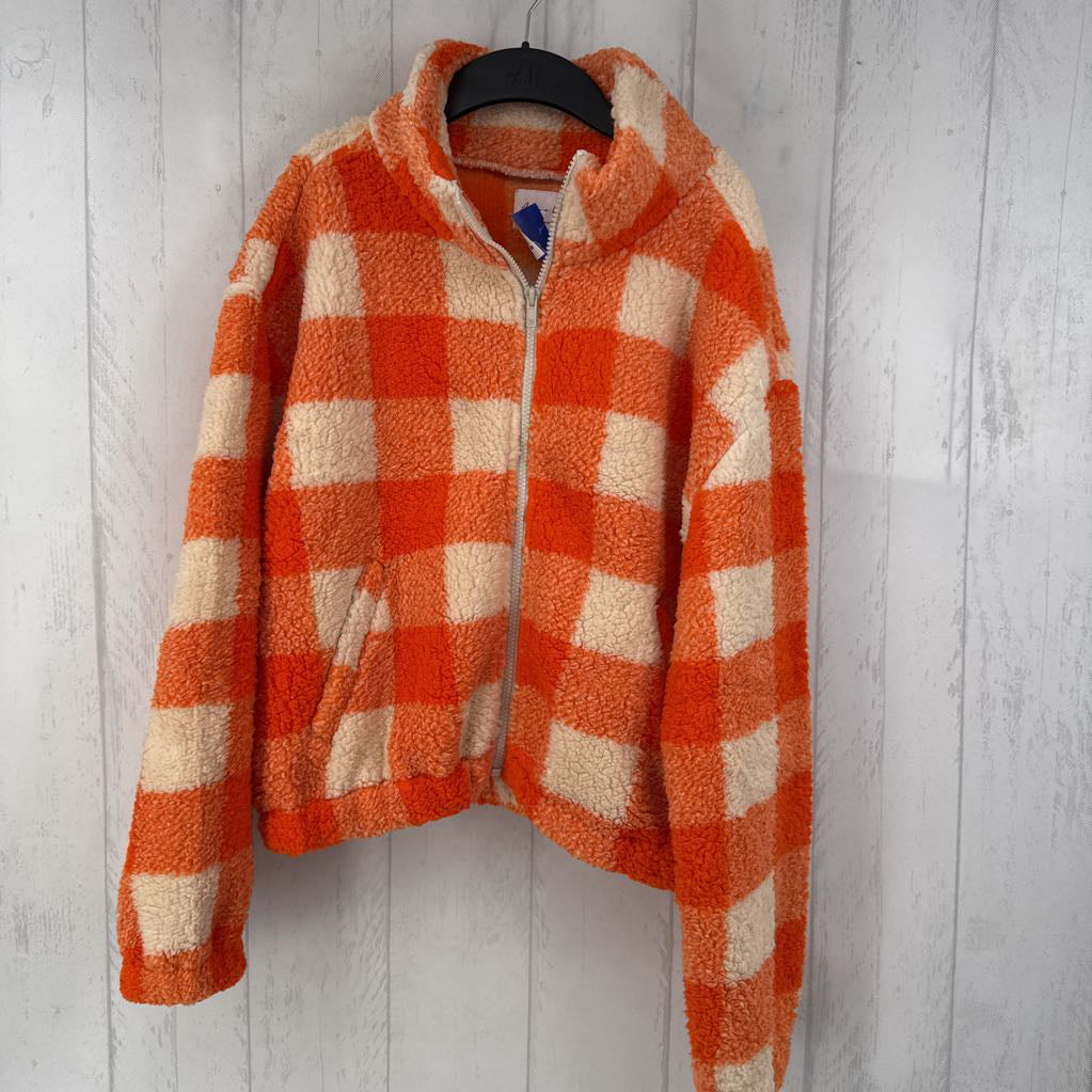 L plaid sherpa jacket