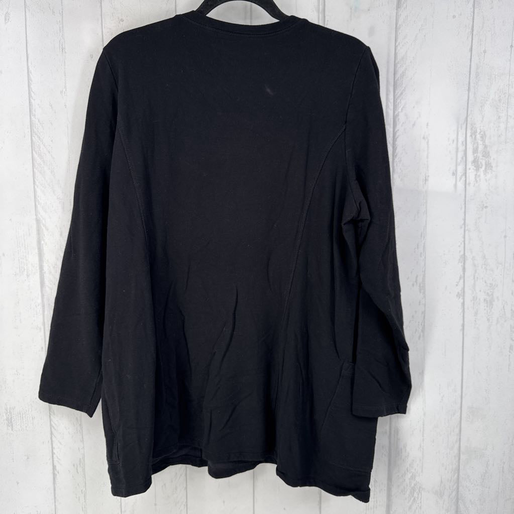 XL scoop neck tunic sweatshirt