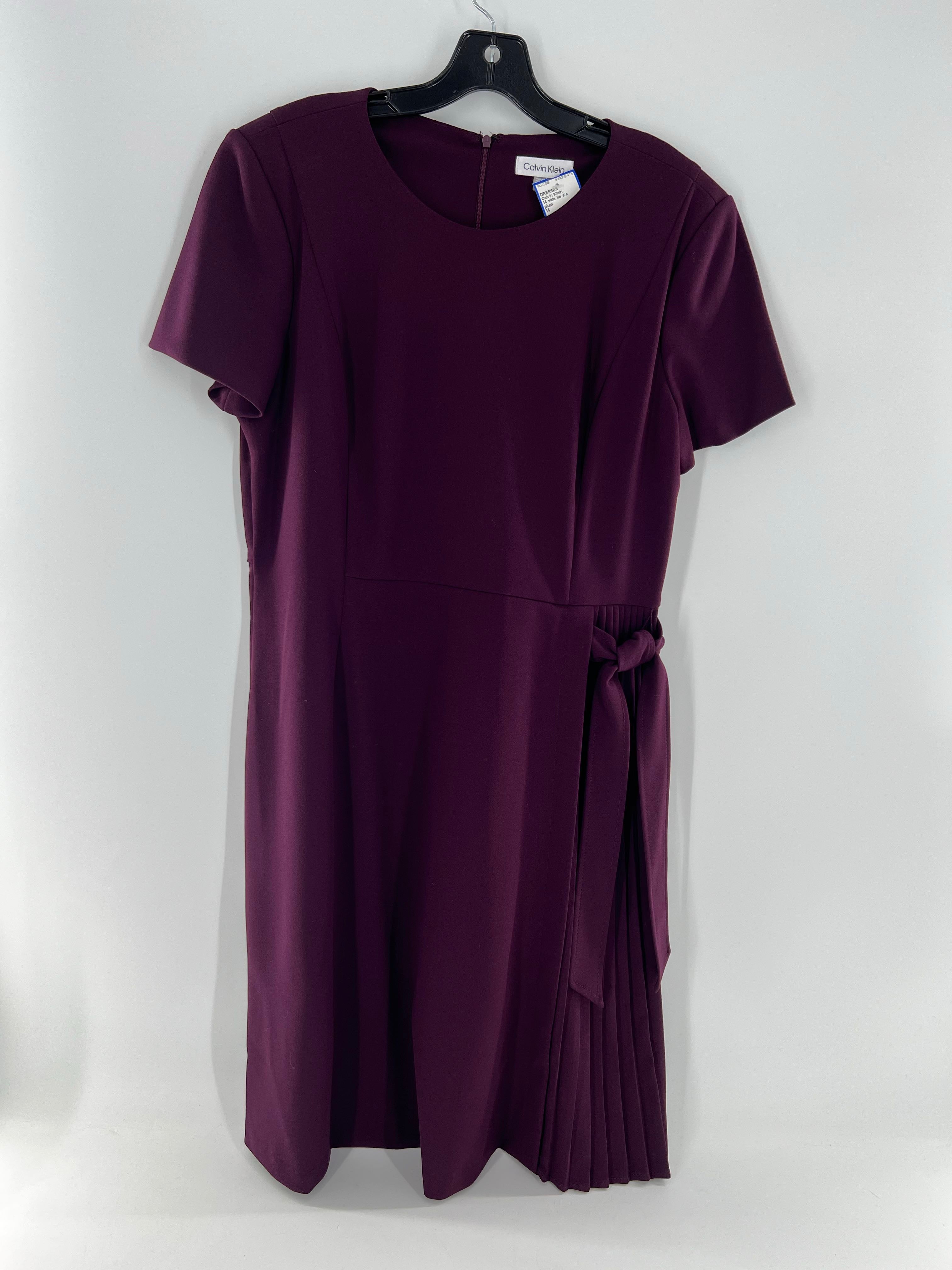 14 side tie s/s dress