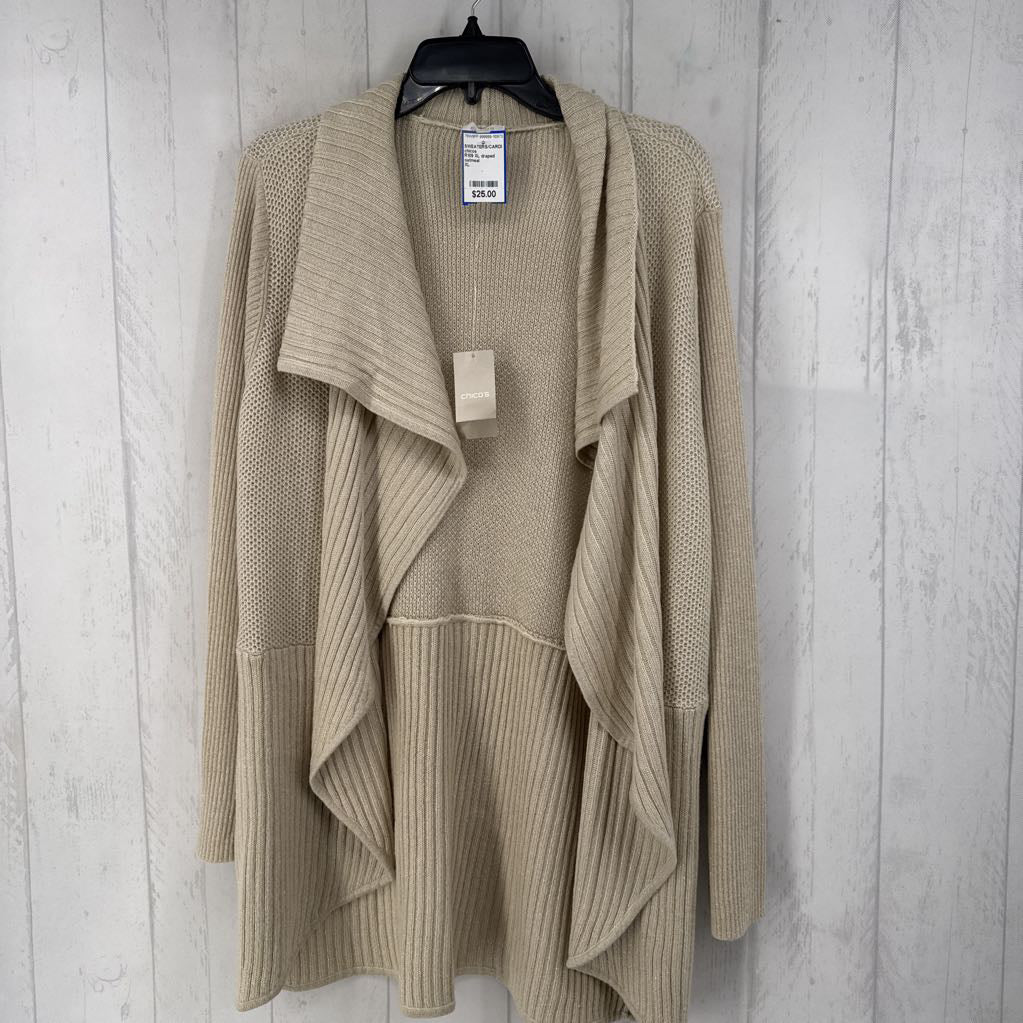 R109 XL draped front cardi
