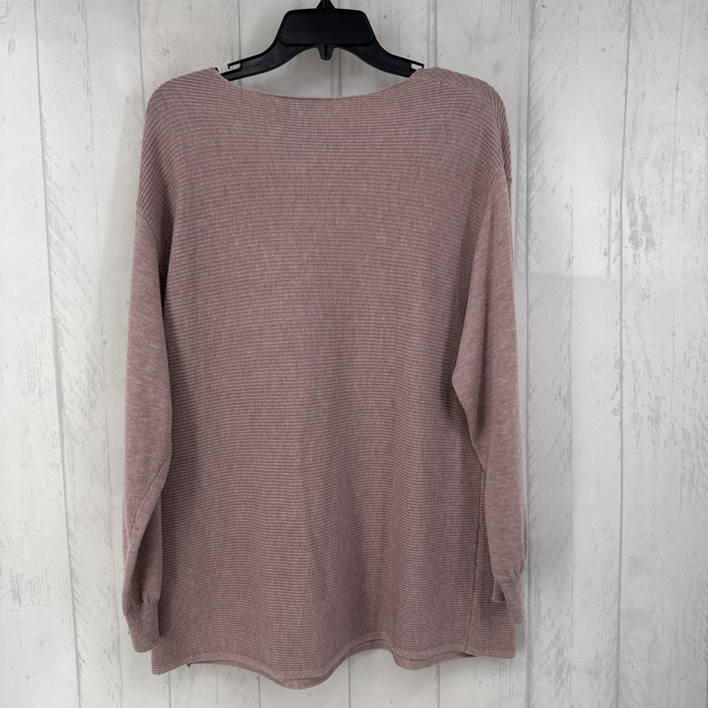 XL rib knit v-neck sweater
