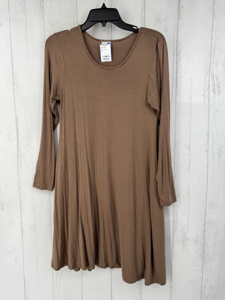 M l/s pinstripe dress