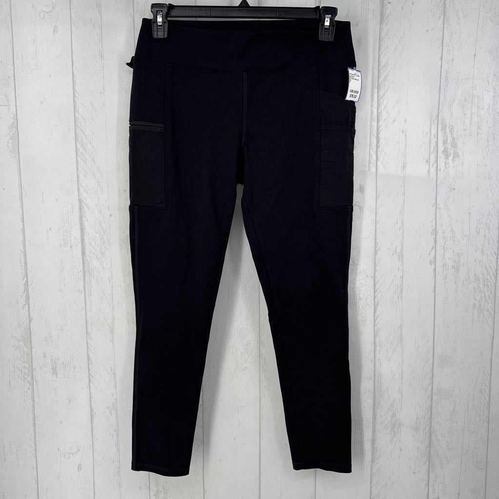 M fitted side zip pocket leggings