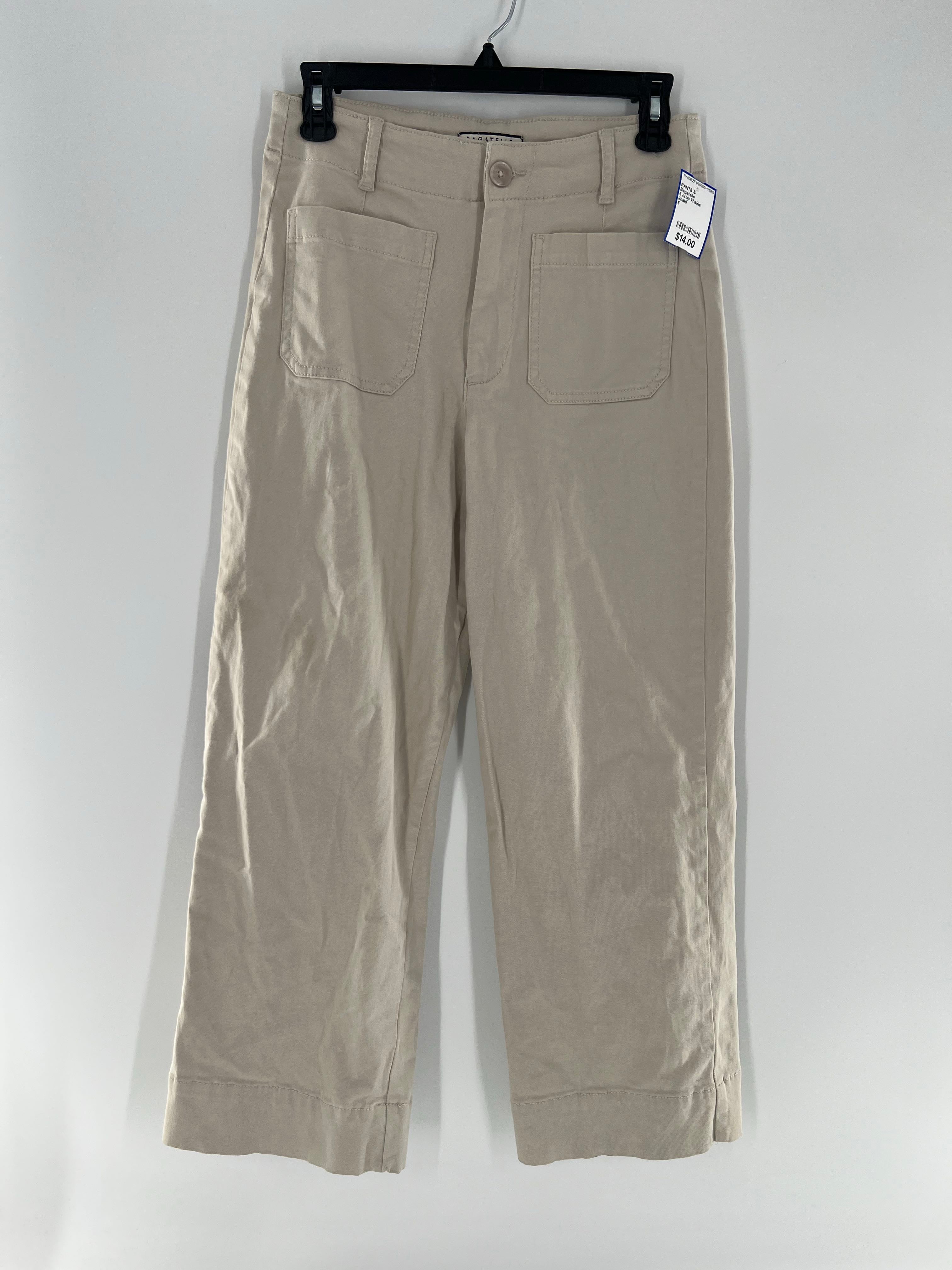 6 crop khakis